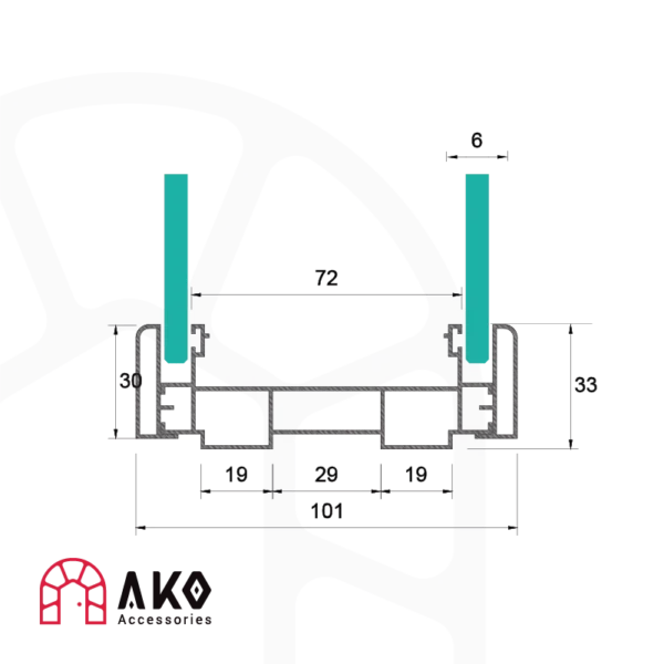 پروفیل پارتیشن دوجداره