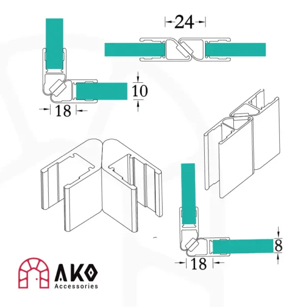 درزگیر آهن ربایی